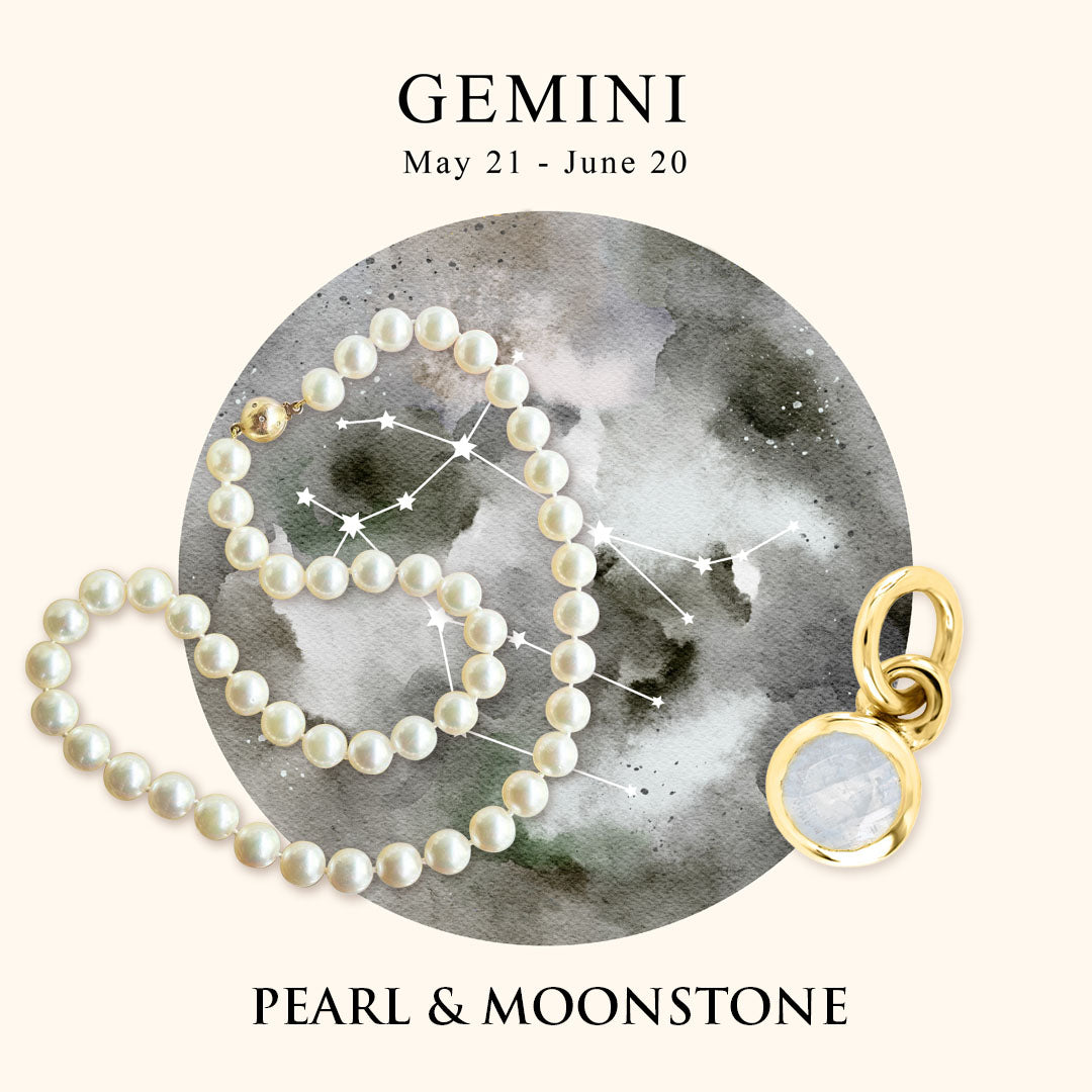 PEARL & MOONSTONE - The Birthstones for Gemini and June