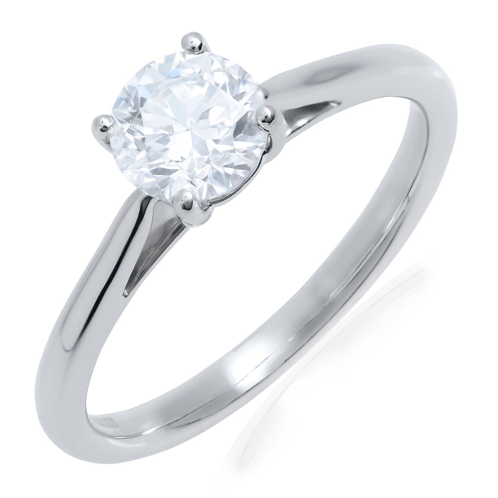 0.71ct Lab Grown Diamond Solitaire Ring set in Platinum