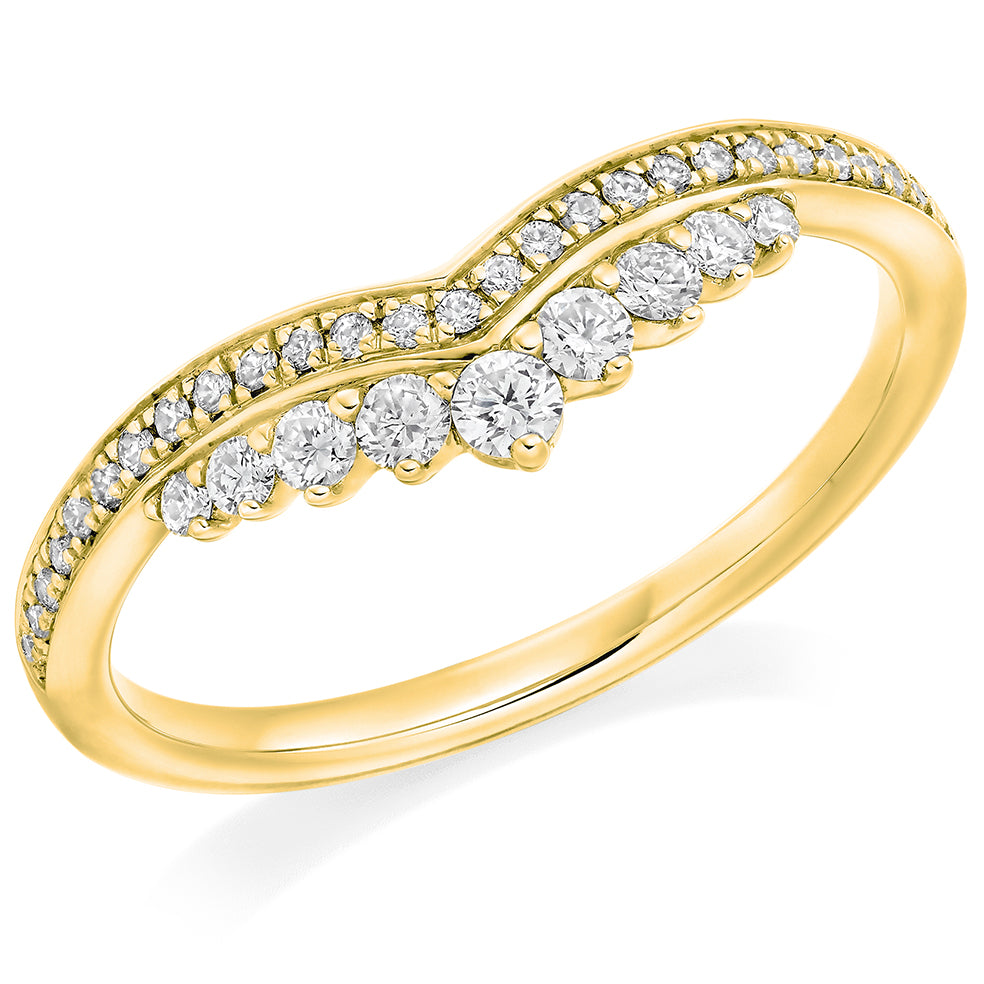 18ct Gold 0.30ct Diamond Shaped Ring
