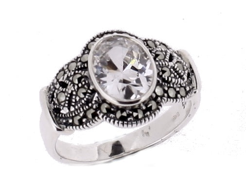 Marcasite engagement ring sale