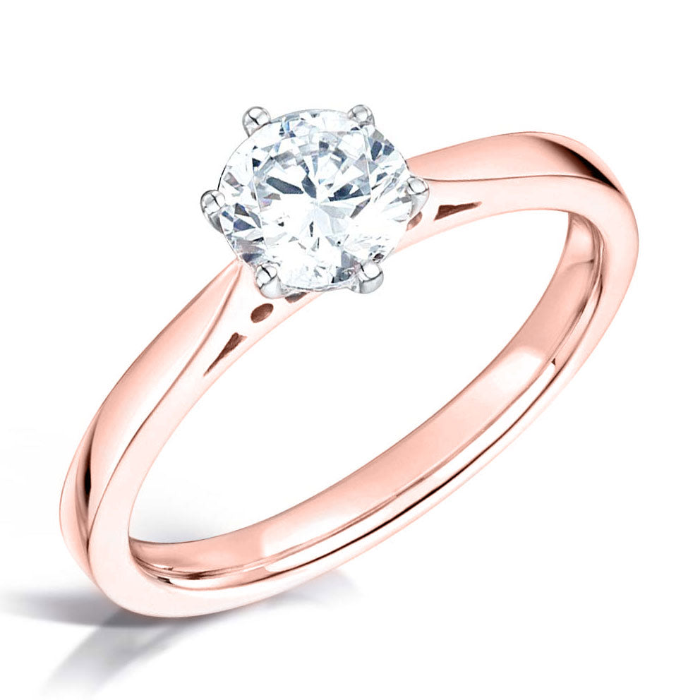 0.75ct Round Brilliant Cut Solitaire Diamond Engagement Ring