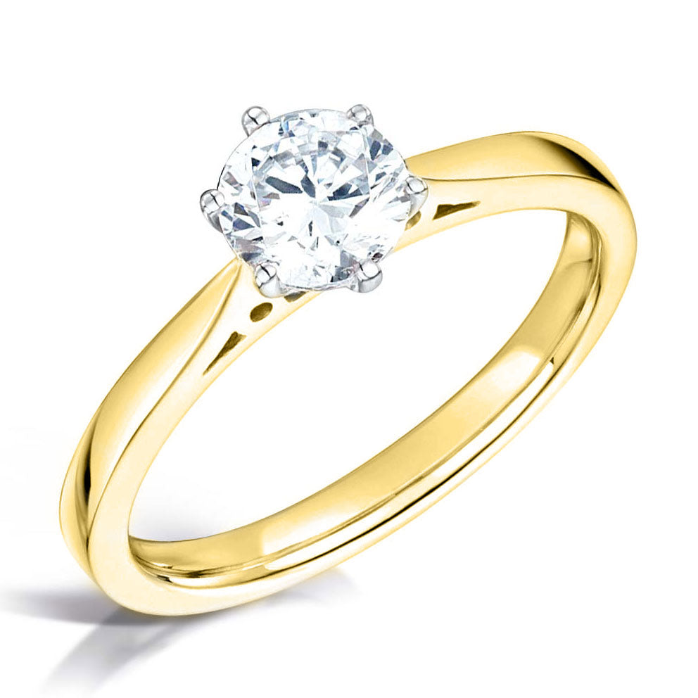 0.75ct Round Brilliant Cut Solitaire Diamond Engagement Ring