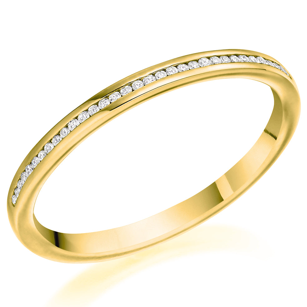 Round Brilliant Cut Diamond Channel Set Eternity Ring