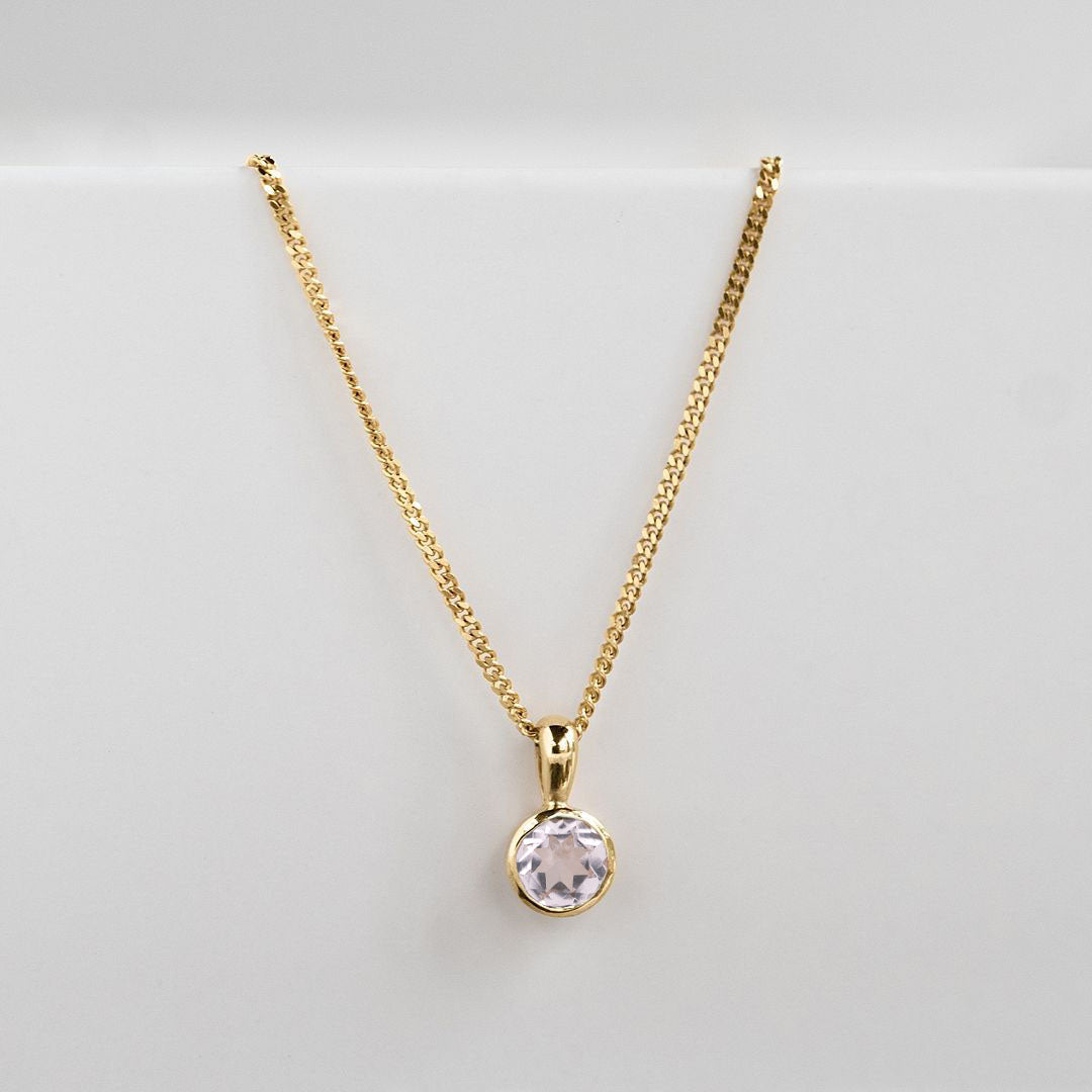 9ct Birthstone - April (White Topaz) - Available in Yellow, Rose or White Gold