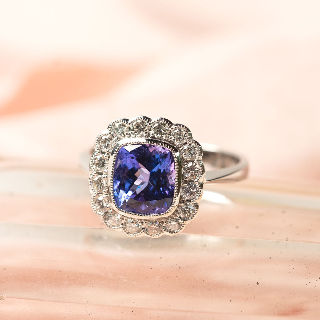Why we're in love with this tanzanite and diamond dress ring