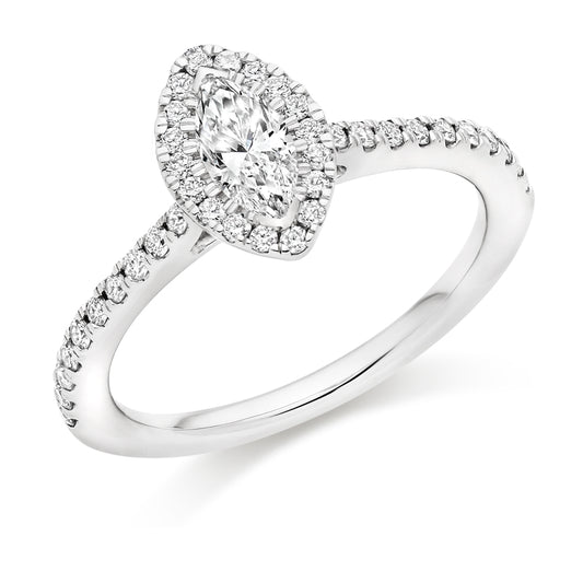 Sterling Silver Marquise Ring