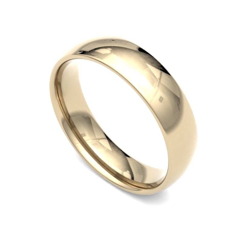 Classic Gold Mens Wedding Ring
