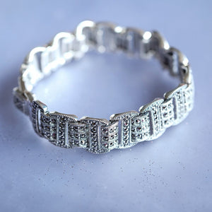 Silver marcasite bracelet