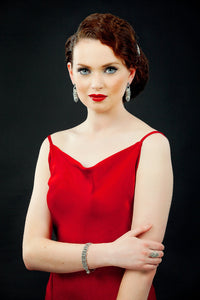 Chicago Marcasite Jewellery shown on model
