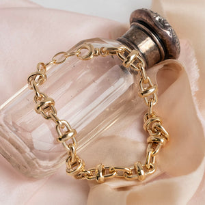 Gold link bracelet