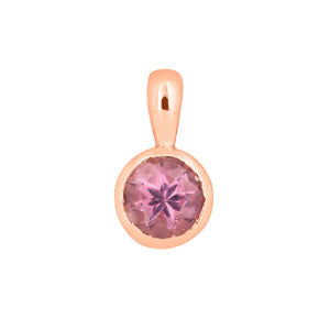 9ct Birthstone - October (Pink Tourmaline) - Available in Yellow, Rose or White Gold