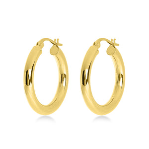 Gold hoop earrings