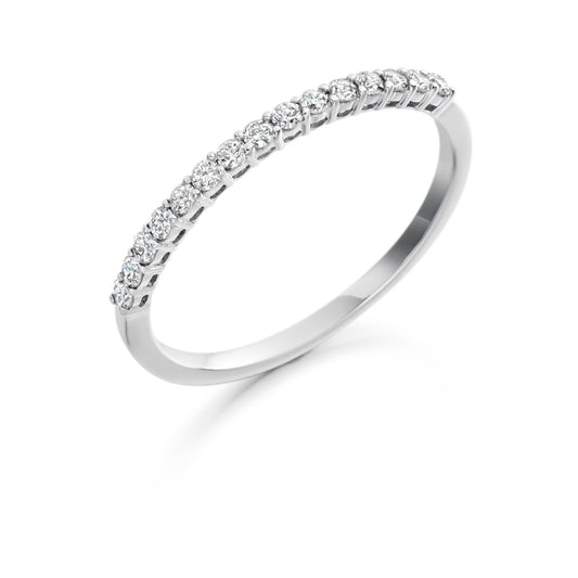 Sterling Silver 0.25ct Round Brilliant Cut CZ Ring