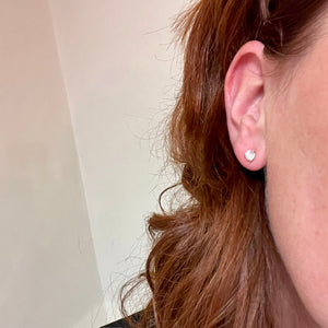 0.66ct Three Claw White Gold Lab Grown Diamond Stud Earrings