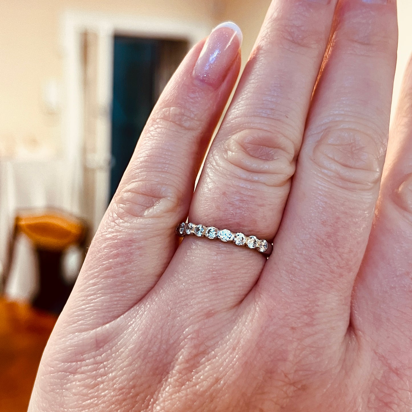 Sterling Silver Bar Set Ring - 0.50ct