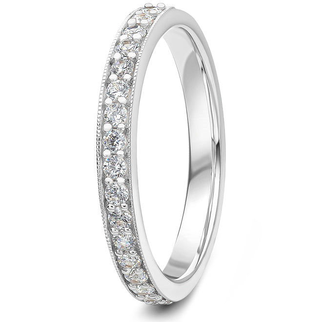 Platinum Lab Grown Diamond Wedding Ring - 0.33ct
