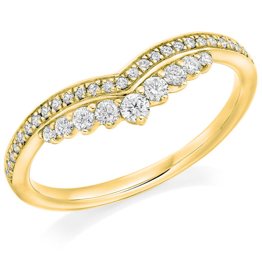 18ct Gold 0.30ct Diamond Shaped Ring