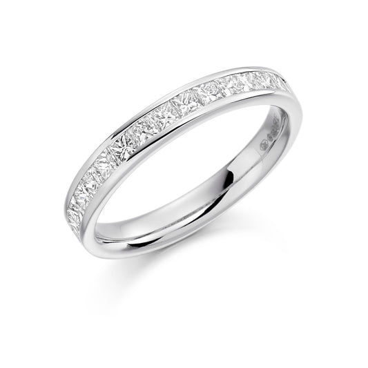 Sterling Silver 0.75ct Princess Cut CZ Ring