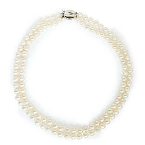 Two strand pearl necklace