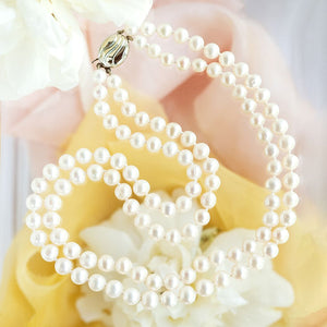 Two strand pearl necklace
