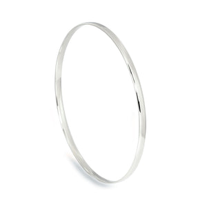 White gold bangle