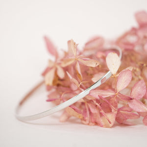 White gold bangle