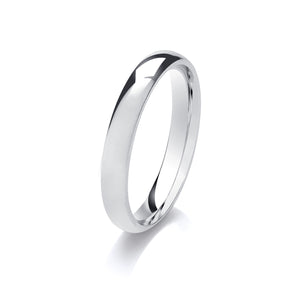 3mm Traditional Court Ladies Wedding Ring