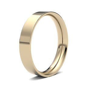 4mm Flat Court Mens Wedding Ring