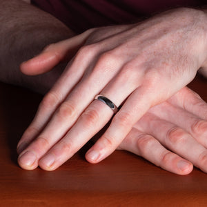 5mm Traditional Court Mens  Wedding Ring - (Home Try-On)
