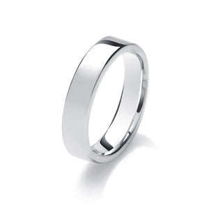 5mm Flat Court Mens Wedding Ring - (Home Try-On)