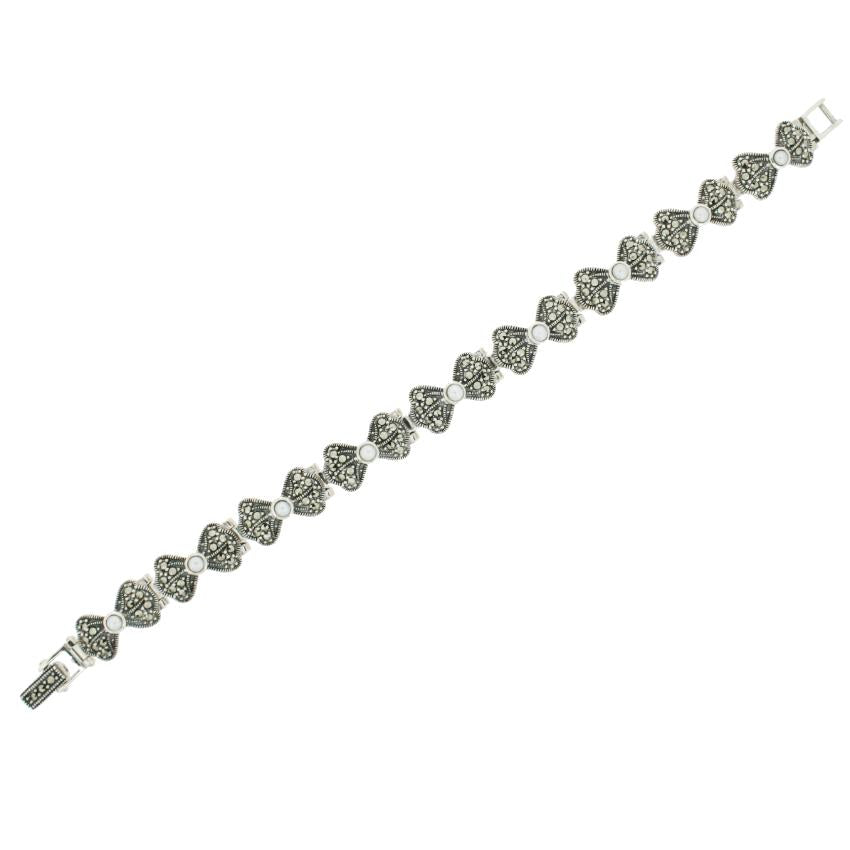 Freshwater Marcasite Pearl Bracelet