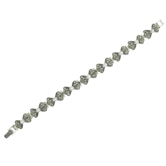 Freshwater Marcasite Pearl Bracelet