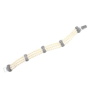 Pearl & Marcasite Bracelet