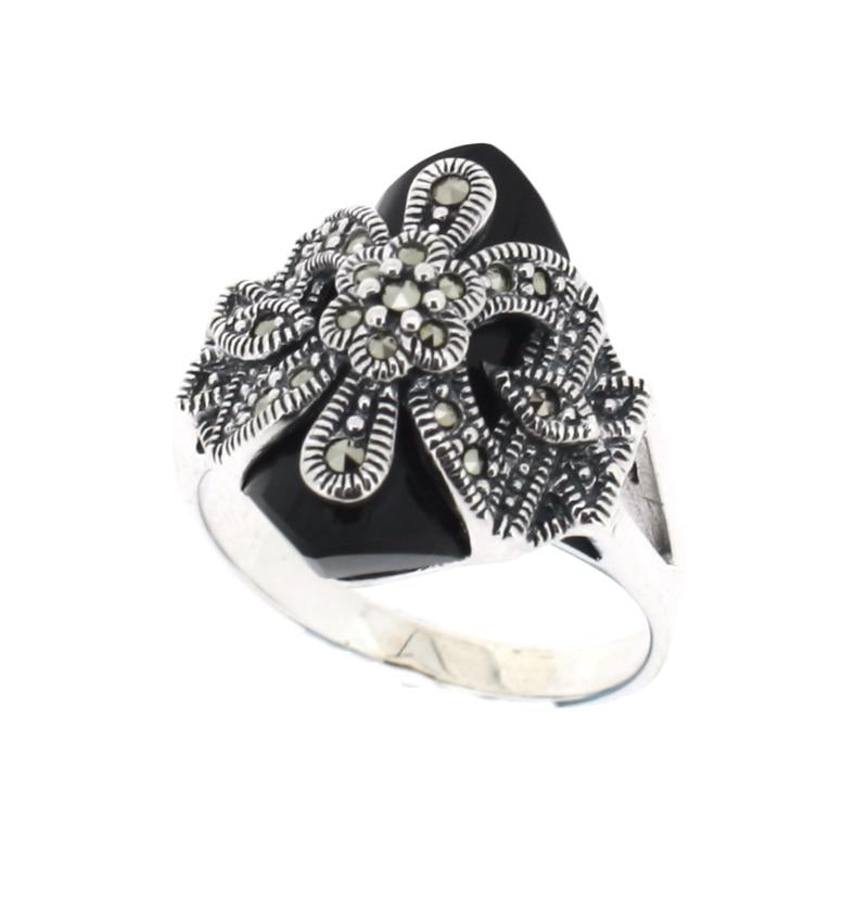 Onyx Silver Ring