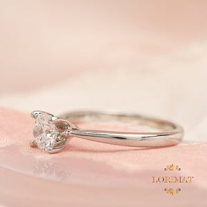 18ct White Gold Solitaire Diamond Ring with Lab Grown Diamond 0.72ct