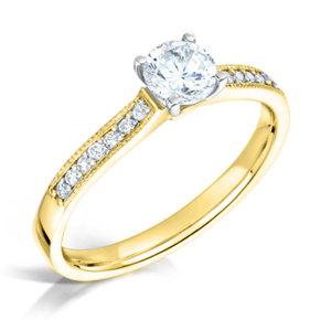 0.75ct Round Brilliant Cut Solitaire Diamond Engagement Ring