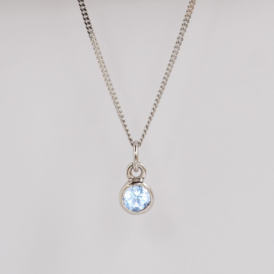 9ct Birthstone - March (Aquamarine) - Available in Yellow, Rose or White Gold