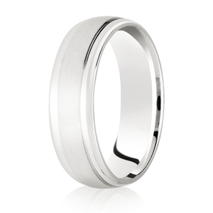 5mm Diamond Cut Mens  Wedding Ring - (Home Try-On)
