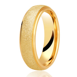 5mm Traditional Court Gents Wedding Ring - Polished edge, frosted centre