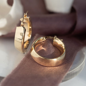 9ct Gold Hoop Earring