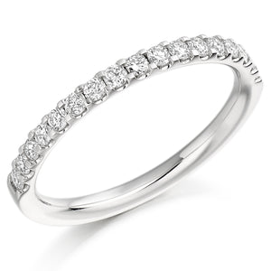 Sterling Silver 0.33ct Round Brilliant Cut CZ's in a Micro-claw Setting.