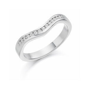 Sterling Silver Curved CZ Ring