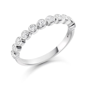 Sterling Silver Ring - 0.50ct Round Brilliant Cut CZ in a Bezel Setting.