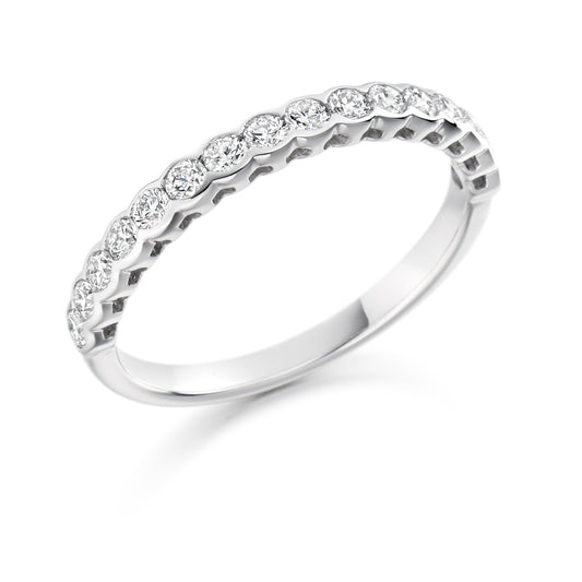 Sterling Silver Ring - 0.50ct Round Brilliant Cut CZ in a Bezel Setting.
