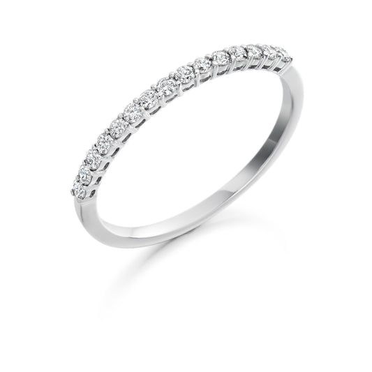 18ct White Gold 0.25ct Round Brilliant Cut Diamond Eternity Ring