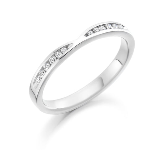 Sterling Silver Ring with Curve