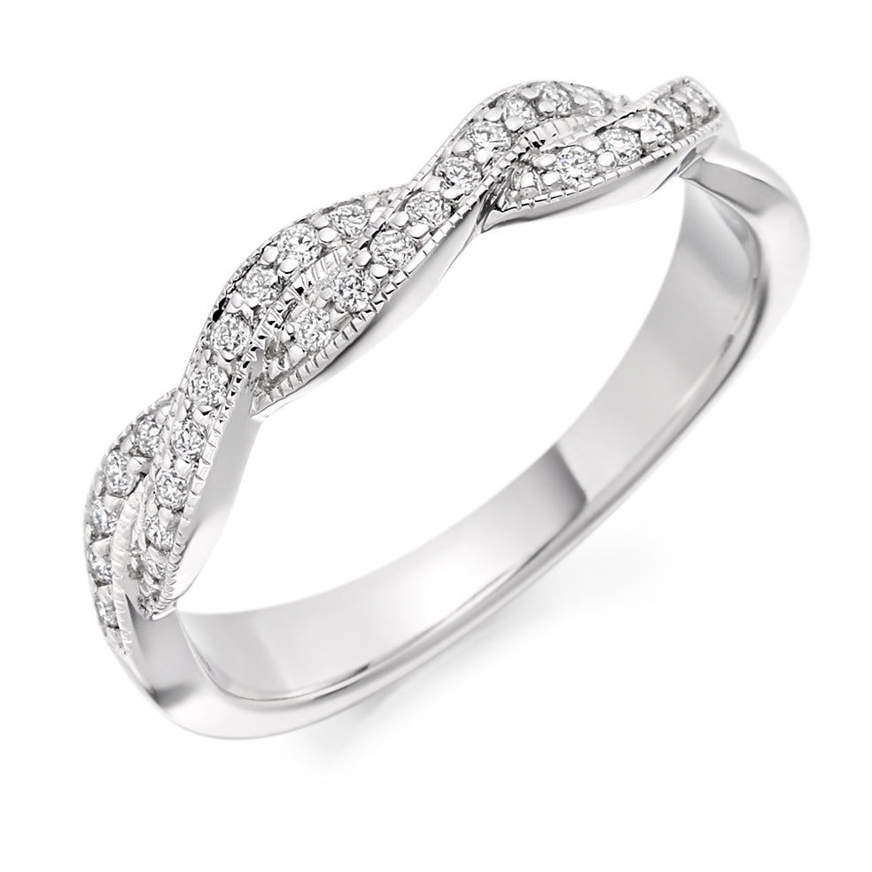 Diamond Intertwined Eternity Ring