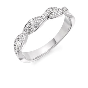 Intertwined Diamond Eternity Ring (Home Try-On)