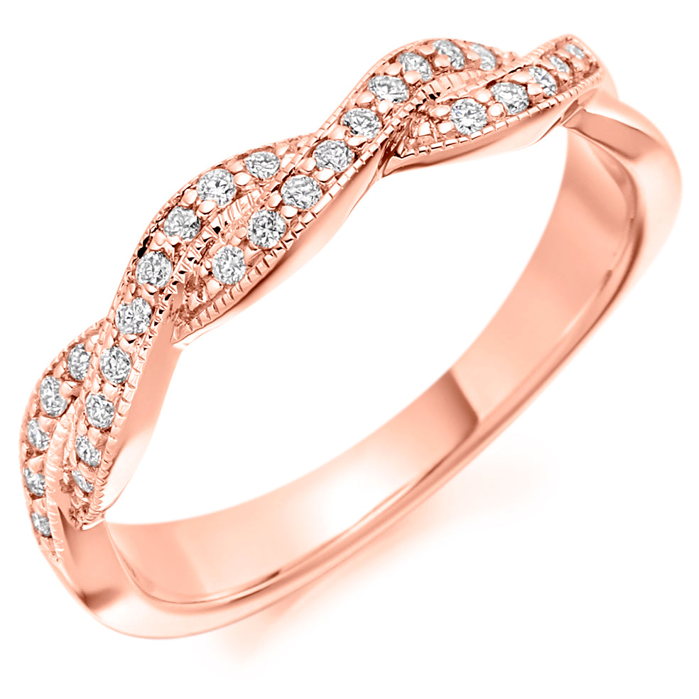 Diamond Intertwined Eternity Ring