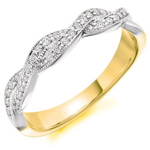 Diamond Intertwined Eternity Ring